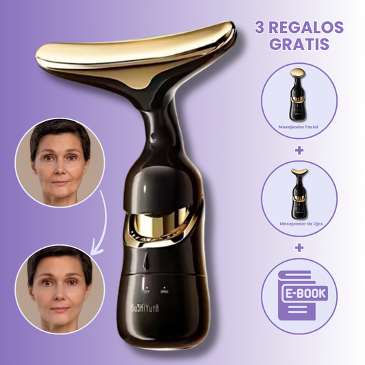 Masajeador Facial 3 en 1 Reafirma y Rejuvenece